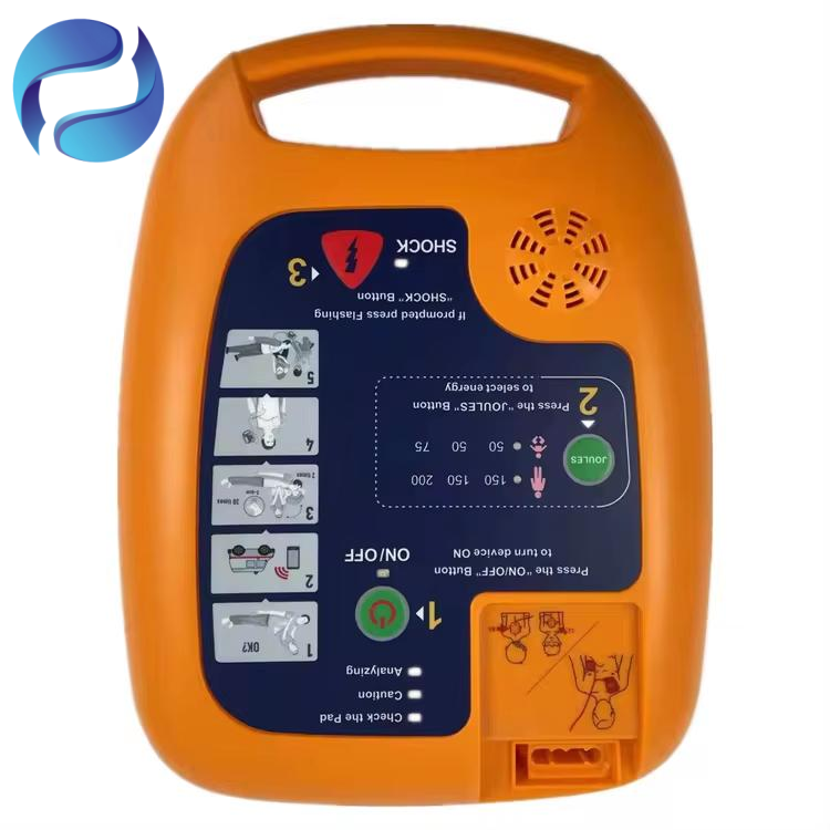 Portable Automatic External Defibrillator with Voice Prompt & ECG Display First-Aid Device Requiring Electricity
