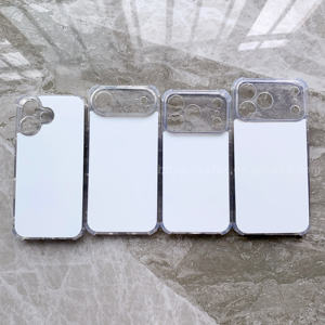 Coque de téléphone en aluminium anti-chute à quatre coins pour sublimation, compatible <span class=keywords><strong>iPhone</strong></span> 17, 17 Pro, 17 Air, 17 Pro Max – Coque transparente personnalisable vierge - Product Image 6