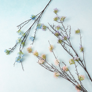 Bouquet de fleurs artificielles en branches séchées de saule des neiges, style artistique chinois, pour mariages, salons et vitrines – élégant - Product Image 2