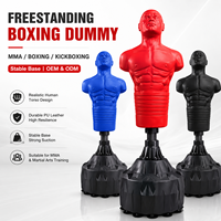 Mannequin de boxe autoportant en gros, sac de frappe en forme de corps humain pour entraînement MMA et kickboxing avec base stable
