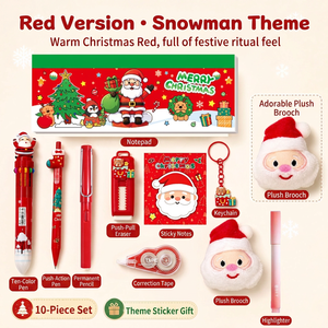 Ensemble de papeterie de Noël pour étudiants, coffret cadeau de papeterie de haute qualité et pratique, cadeau d'anniversaire, prix, cadeau de Noël - Product Image 3