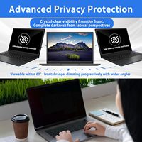 Vente en gros d'usine, ordinateur portable personnalisé de 14 pouces, 16:10, 180 ° Filtre de confidentialité amovible anti-reflet double face anti-espionnage en film PET