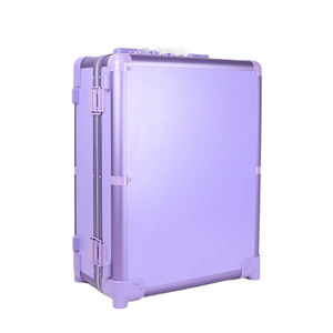 ماكياج السفر القطار حقيبة مهنةماكياج محطة ماكياج مع 3 أضواء قابل للتعديل وعجلات مضاءة المتداول السفر حالة مستحضرات التجميل - Product Image 2