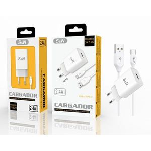 <b>Charger</b> <b>Type</b>-<b>C</b> 2.4A Con <b>Cable</b> Phone <b>Charger</b> - Product Image 1