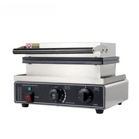 Gaufrier à grande capacité de 10 carrés, 220V 1550W, économie d'énergie, productivité maximale