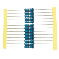 Resistor Film Logam Tetap 1/4W 100 Ohm Presisi 0.1% DIP, Kustomisasi Langsung dari Pabrik