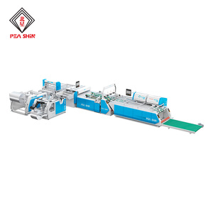 เครื่องทำถุงพลาสติก PP แบบก้นแบน PEASHIN พร้อมระบบควบคุมดิจิตอล PLC และเครื่องเย็บริมแบบอุตสาหกรรม - Product Image 1
