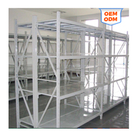 DJ Industrial de servicio medio de 4 capas Longspan Store Shelf Pallet Rack System Estantes y estantes apilables