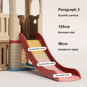 Ensemble balançoire et toboggan <span class=keywords><strong>d</strong></span>'intérieur pour enfants avec design château, marches <span class=keywords><strong>d</strong></span>'<span class=keywords><strong>escalade</strong></span>, jeux sportifs, centre de jeu sécurisé pour la <span class=keywords><strong>salle</strong></span> <span class=keywords><strong>d</strong></span>'activités des tout-petits et la maternelle - Product Image 4