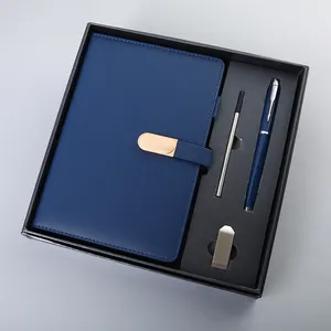 Ensemble d'accessoires de bureau pour enseignant avec logo personnalisé OEM Ensemble de carnets d'entreprise avec des hommes Ensemble de cadeaux d'affaires pour hommes