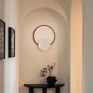 Huangdong Stone Wall Lamp Led <b>Light</b> <b>Circle</b> Design 23cm 30cm For Bedroom Living Room Hallway Entryway - Product Image 3