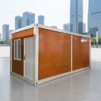 Conteneur mobile préfabriqué de luxe de 20 pieds, villa, bureau ou hôtel de haute qualité avec structure en acier et panneaux sandwich