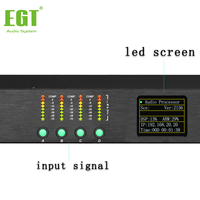 Procesador de Audio Profesional EGT Digital de 4 Entradas y 8 Salidas, Software de Sonido, DSP de 48K, Gestión de Altavoces PA