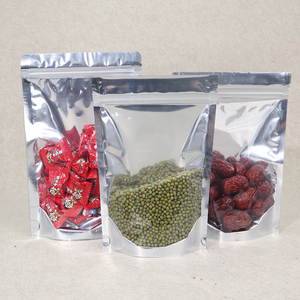 Sac d'emballage à fermeture éclair autoportant en VMPET transparent à l'avant et à l'arrière, très vendu, pour céréales diverses - Product Image 5