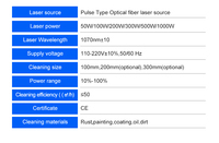 HJZ Luftgekühlte HJZ-500 500W Pulslaser-Reinigungsmaschine für Metall- und Edelstahlreinigung |   CE-Zertifiziert für Rostentfernung