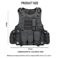 Équipement tactique d'entraînement à dégagement rapide personnalisé avec pochette Molle WARGAME porte-plaque gilet harnais gilet tactique