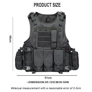 Equipaggiamento tattico personalizzato per addestramento a sgancio rapido con marsupio <span class=keywords><strong>Molle</strong></span> plate wargo giubbotto imbracatura gilet tattico - Product Image 2