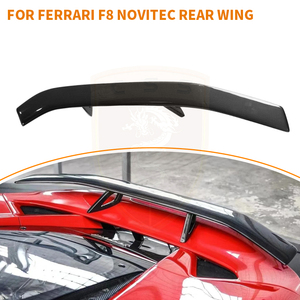 Aile arrière de voiture en fibre de carbone sèche style Novi pour Ferrari F8, spoiler arrière, accessoires de voiture, pièces automobiles - Product Image 2