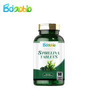 Poudre de spiruline de qualité alimentaire à marque privée OEM, comprimés de spiruline à base de plantes avec vitamines pour la vie quotidienne