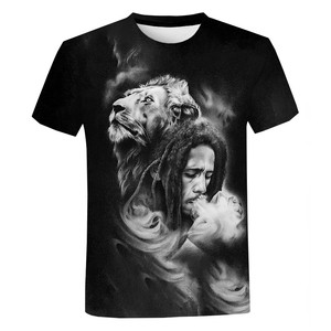T-shirts unisexes imprimés en 3D au crochet, lourds, populaires, Harajuku, drôles, à manches courtes, musique <span class=keywords><strong>rock</strong></span>, streetwear, hauts surdimensionnés - Product Image 3