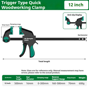 Industrial Grade 90kg Durable <strong>Quick</strong> <strong>Clamp</strong> Bar <strong>Clamps</strong> for DIY Assembly Laboratory Woodworking Tool - Product Image 5