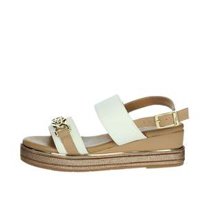 Sandalias de Plataforma Donna Serena para Mujer, Modelo 165695DM, Cuero Negro, Estilo Veraniego - Product Image 1