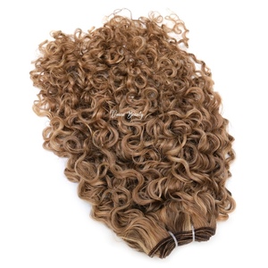 Натуральные волосы для наращивания Raw Highlight 27, оттенок Soft <span class=keywords><strong>Ash</strong></span> Blonde Balayage, 100 г, Queen Curly, с сохраненной кутикулой, экзотические кудри, натуральные человеческие волосы - Product Image 5