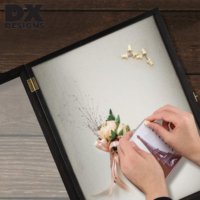 Cadre en bois profond pour photos et souvenirs 8x8 8x10 10x10 12x16 pouces – Idéal pour diplômes, fleurs séchées, photos et objets précieux