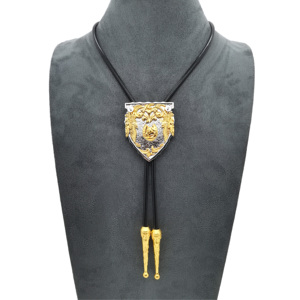 Collier en <span class=keywords><strong>cuir</strong></span> avec tête de cheval, sabots de cheval, fer, style campagnard, accessoires de mode, cravate polo - Product Image 6