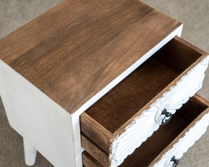 Durable Multifunction Wooden Side Table Natural Solid Wood End Table Modern Contemporary Bedside Furniture Luxury Home Decor - Product Image 5