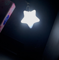 Bolsos Modernos de Material ABS con Luz LED en Forma de Corazón, Sensor Táctil, Funciona con Batería, Esencial para la Visibilidad Nocturna, Cable USB