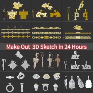 Liontin huruf Moissanite perak Sterling 925 kustom liontin berlian Hip Hop Ice Out VVS Moissanite untuk pria - Product Image 5