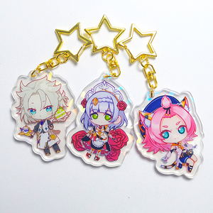 Móc Khóa Acrylic Biểu Tượng Tùy Chỉnh Móc Chìa Khóa Anime Ba Chiều Cá Tính In Hình Lấp Lánh Hình Ảnh Mặt Dây Chuyền Hoạt Hình - Product Image 5