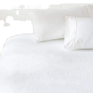 Para <span class=keywords><strong>Amazon</strong></span> Basics <span class=keywords><strong>Protector</strong></span> de colchón de 18 pulgadas Impermeable y transpirable Lavable a máquina en técnica de tejido blanco - Product Image 1