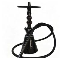 Chicha arabe en métal givré, ensemble complet avec accessoires en acrylique, style moderne multicolore
