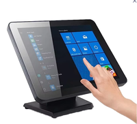 Moniteur d'ordinateur tactile capacitif industriel de 15 pouces 4:3 avec interface USB, affichage intégré 10 points