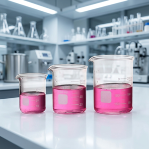 Juego de 6 Vasos de Laboratorio de Vidrio Transparente Graduados de 25ml, 250ml y 500ml, de Borosilicato, Marca OEM, Garantía de 3 Años - Product Image 3
