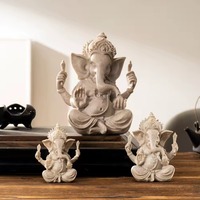 Statue de Bouddha en résine personnalisée, tête d'éléphant, dieu de la richesse, Ganesha thaïlandais, déité indienne d'Asie du Sud-Est, décoration Feng Shui pour la maison