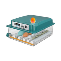 Incubateur automatique d'œufs de 16 capacités avec rotation et humidification pour œufs de poule et de caille en plastique 220V