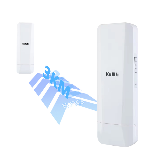 3km Range Outdoor Cpe 5.8Ghz Wifi Repeater 450mbps Long Distance Point to Point Wireless Bridge for Cctv Security