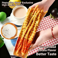 Mezcla de patatas fritas en polvo: Snack Street Long French Fries Powder + Premixed Potato Mix Harina para patatas fritas crujientes