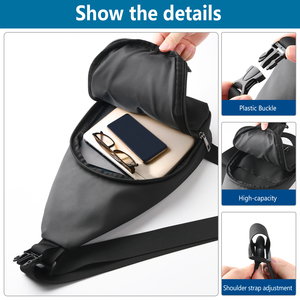 Özel Logolu Çapraz Askılı Sırt Çantası Omuz Çantası Postacı Çantası Seyahat Yürüyüş Bel Çantası Göğüs Çantası Erkekler İçin Sacoche Homme - Product Image 4