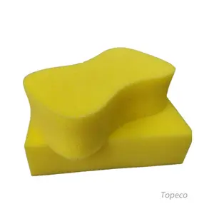 Topeco Hot Sale Kratz freier Auto-Reinigungs schwamm Rohmaterial Kunden spezifische Farbform Auto pflege Wasch schwamm