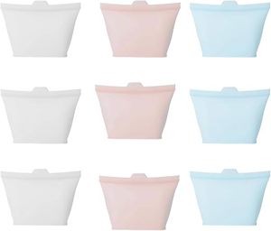 Bolsas de Silicona para Alimentos, Herméticas, Aptas para Microondas, Ideales para Congelador y Refrigerador, Bolsas de Almacenamiento de Alimentos de Silicona para Congelador - Product Image 4