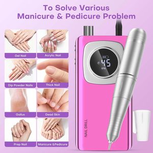 Meilleur Choix 2026 : Ponceuse à Ongles Professionnelle 45000 tr/min, Lime à Ongles Électrique Portable et Rechargeable pour Manucure - Product Image 3
