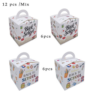 Caja de mano Bolsa de <span class=keywords><strong>compras</strong></span> para la escuela Regreso a la escuela Fiesta de bienvenida Caja de dulces Regreso a la escuela Caja de regalo - Product Image 3
