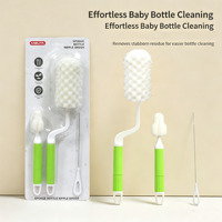 Éponge douce multi-usages pour le nettoyage des tasses, des biberons, des accessoires pour tétines, brosse pour biberon