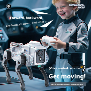 <span class=keywords><strong>Robot</strong></span> chien loup mécanique IA Tengyan BG1547 télécommandé, <span class=keywords><strong>robot</strong></span> quadrupè<span class=keywords><strong>de</strong></span> bionique éducatif et divertissant avec son et musique - Product Image 4
