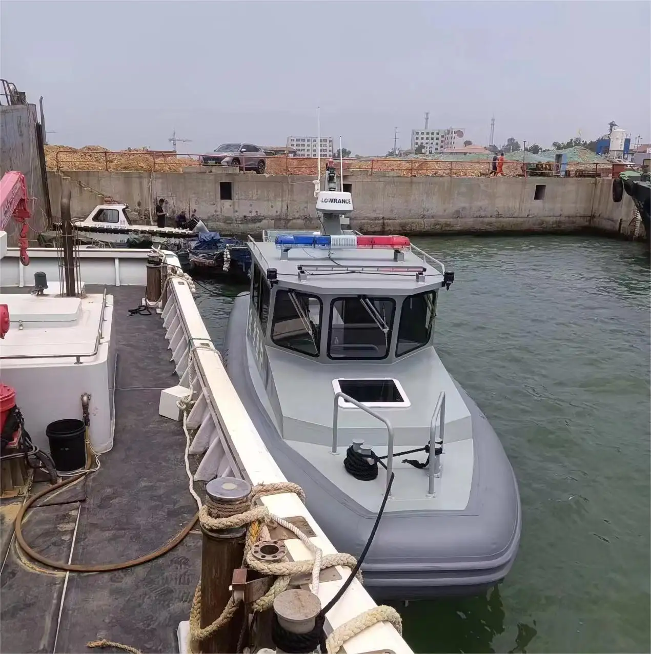 Aluminium Romp Ce Gecertificeerde Luxe 36ft Opblaasbare Boot Met Hypalon/Pvc-Serie Jacht