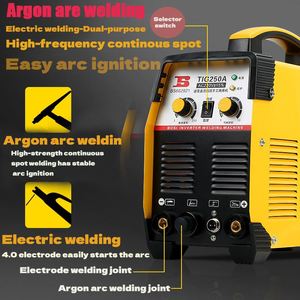 Machine à souder <span class=keywords><strong>TIG</strong></span> ARC à inverseur 220V, double usage, soudeuse portable pratique pour l'aluminium, kit d'outils ARC200 SET - Product Image 2
